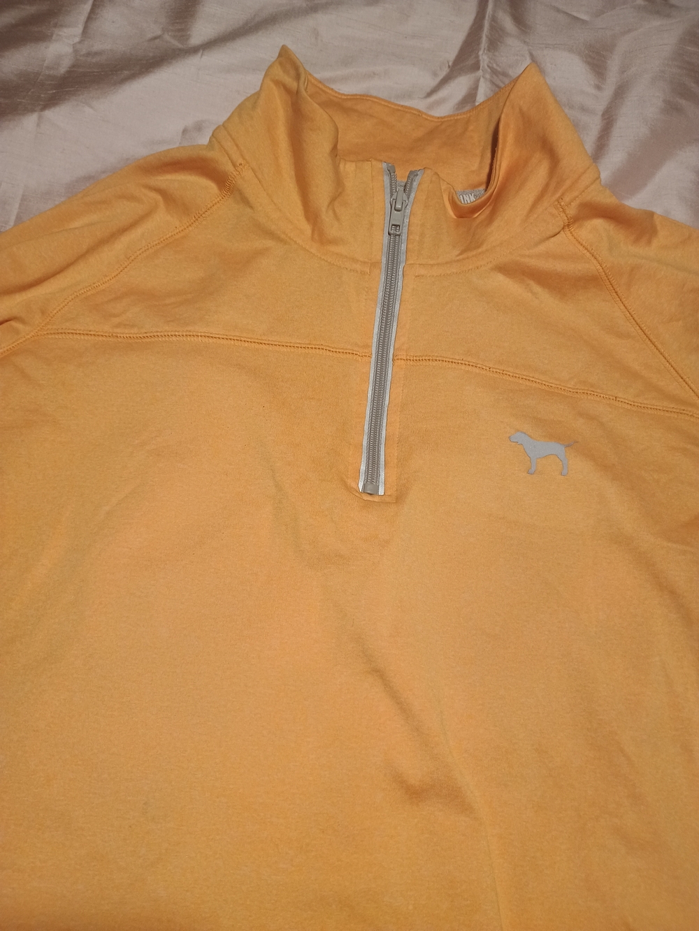 Tommy Bahama Bright Peach Quarter-Zip Pullover